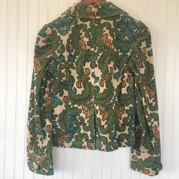 Size 0 Ann Taylor Loft Paisley Corduroy Blazer XS - Picture 5 of 5